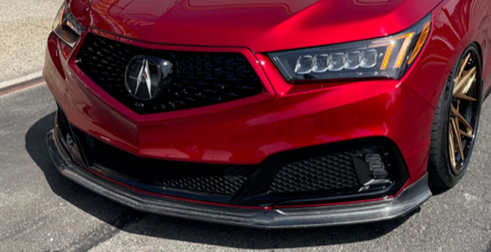 Custom Acura MDX  SUV/SAV/Crossover Front Lip/Splitter (2017 - 2020) - $390.00 (Part #AC-029-FA)